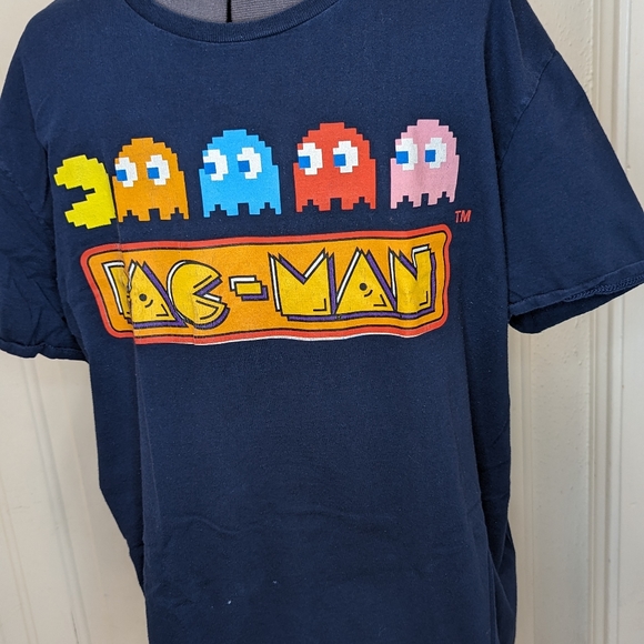 Pac-Man Men's Officially Licensed Retro Vintage Video Arcade Game Tee T-Shirt XL - Picture 2 of 4